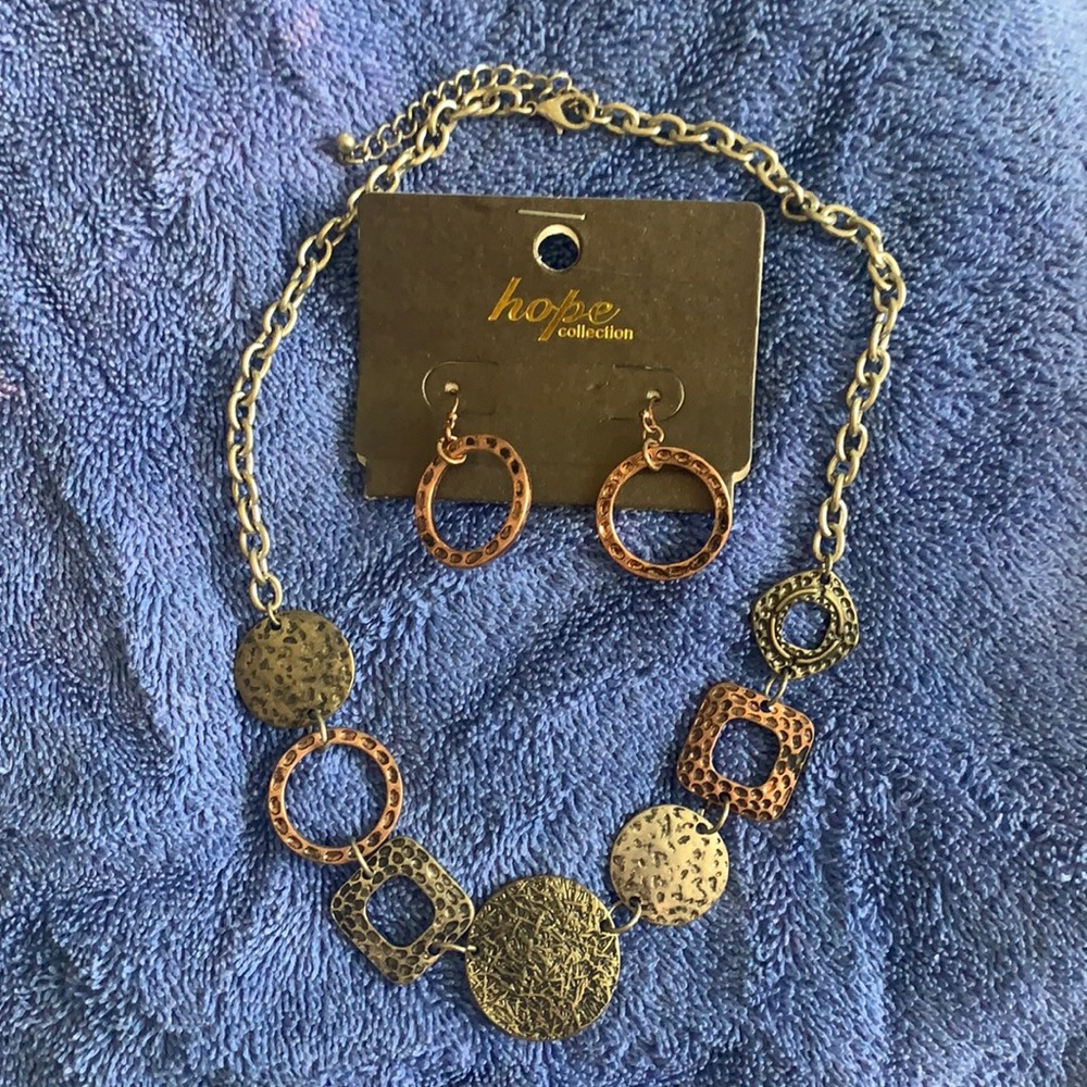 Necklace and earrings